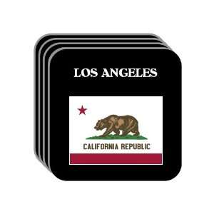  US State Flag   LOS ANGELES, California (CA) Set of 4 Mini 