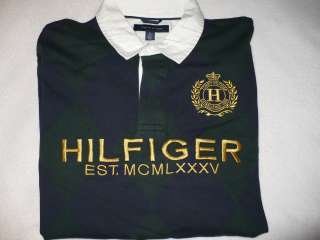 129 NEW NWT TOMMY HILFIGER MENS RUGBY POLO SHIRT SIZE XL XXL 2X EXTRA 