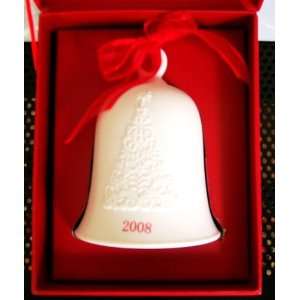  Hallmark Porcelain Christmas Bell Ornament Dated 2008 