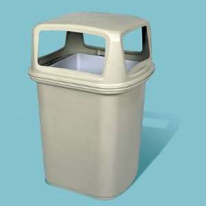 Rubbermaid Commercial 9173 88 45 Gallon Ranger Waste Container with 4 