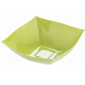 com Lets Party By Amscan Avocado 128 oz. Premium Plastic Square Bowl 