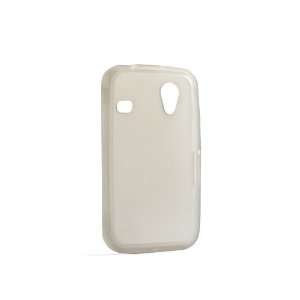 System S White Transparent Silicone Case Skin for Samsung Galaxy Ace 