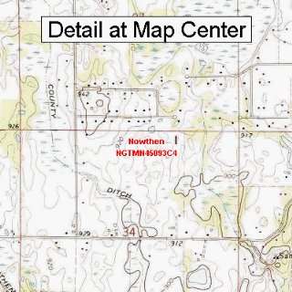   Topographic Quadrangle Map   Nowthen, Minnesota (Folded/Waterproof