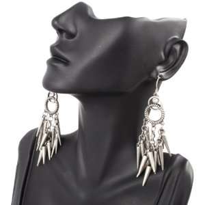  Mini Circular Poparazzi Earrings with Spikes Light Weight Lady Gaga 