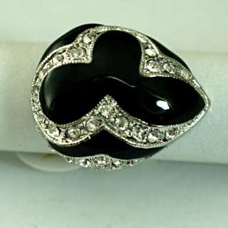 Ladys Teardrop 18K GP Wedding Gemstone Zircon CZ Ring Rings Jewelry 