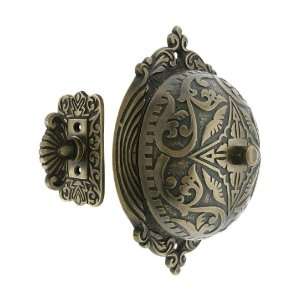  Eastlake Style Twist Door Bell in Antique Brass.