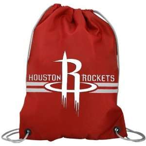  Houston Rockets Red Team Logo Drawstring Backpack Sports 