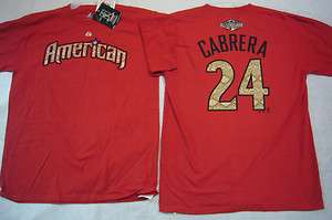 MAJESTIC Detroit Tigers MIGUEL CABRERA 2011 All Star Jersey Shirt 