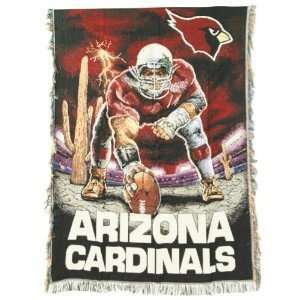  Arizona Cardinals 3 Point Stance Tapestry Throw / Blanket 
