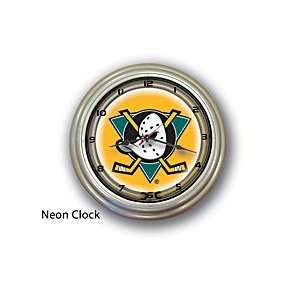  NHL Anaheim Mighty Ducks Neon Clock   18 inches BIG 