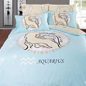  Arya Bedding AR259Q Aquarius Zodiac Duvet Bed Bag Bedding 