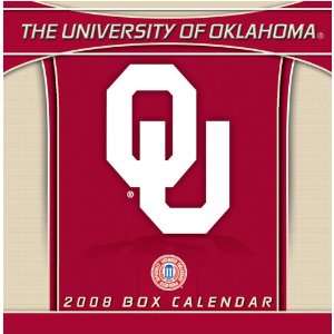   OKLAHOMA SOONERS 2008 NCAA Daily Desk 5 x 5 BOX CALENDAR Sports