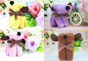 Hot sell 7*7*10cm Wedding Gift Dog Towel Baby Shower Party Favors 