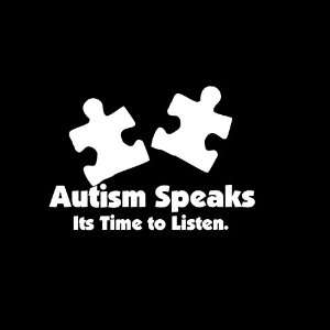 Autism Speaks Car Window Decal Sticker White 5