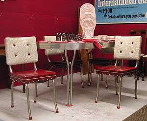 Retro RED Dining room set, original condition  