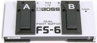 Boss FS 6 (Dual Foot Switch Pedal)  