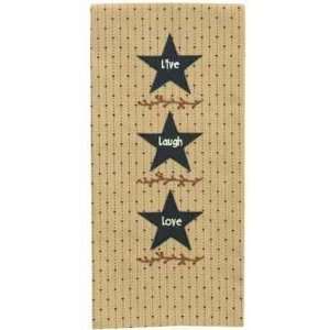  Three Star Embroidered Dish Towel