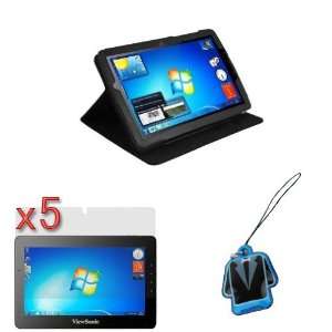  Case with Stand + 5 X Clear LCD Screen Protector Film Guard + LCD 