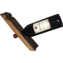   Wooden Single Wine Bottle Holder  Display Rack 845033092949  