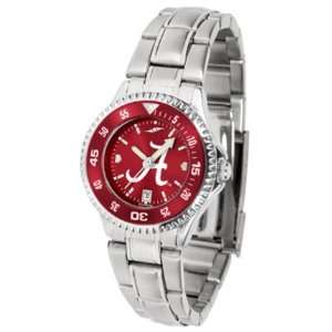 Alabama Crimson Tide Competitor AnoChrome Ladies Watch with Steel Band 