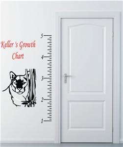 Growth Chart Personalized Child large Vinyl Wall Art  
