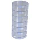 Paylak CTNB110 Storage Box with 6 Stackable Clear Round Containers for 