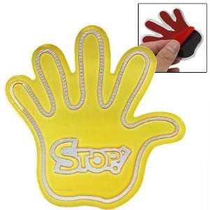  Amico Gold Tone Metal Stop Sign Palm Sticker Decal for Car 