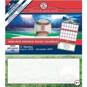  Boston Red Sox MLB 17 Month Message Board Calendar Sports 