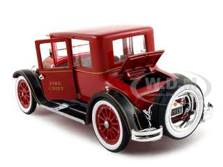   model of 1918 cadillac fire chief die cast car by signature models has