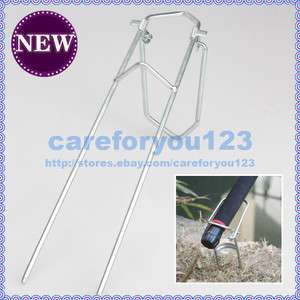   New Moveable Metal Rod Pole Bracket Holder Fishing Simple Hand Stand