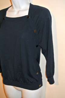 NEW Jaeger Navy Button Button Sweater S  