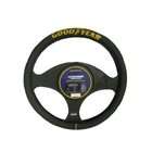 Goodyear GY SWC501B Black Leather Steering Wheel Cover
