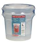 Cambro New 6 Quart Round Food Storage Container Sets