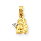 goldia 14k Gold Polished Angel Charm