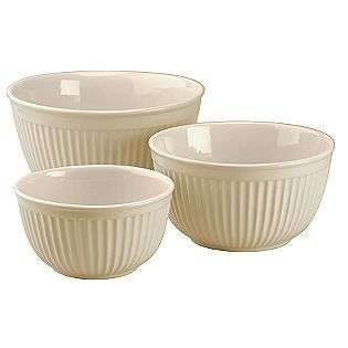 pc. Vintage Cream Mixing Bowls  Typhoon For the Home Cookware 
