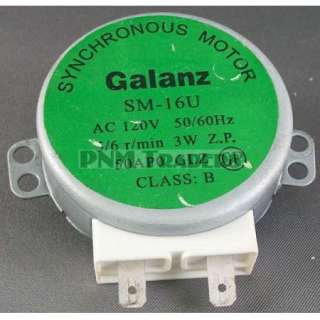 Galanz 120 VAC Microwave Synchronous Motor SM 16U  