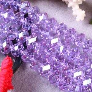 72pcs Purple Swarovski Crystal Gemstone Loose Beads 8x10mm  