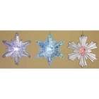 Roman Pack of 6 Christmas Joy LED Lighted Star Holiday Ornaments 4.5