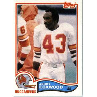   Topps # 498 Jerry Eckwood Tampa Bay Buccaneers Football Card  Topps