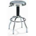 New Spec Workstool 01 Adjustable Work Stool with Swivel Seat in Chrome