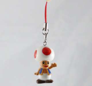 SUPER MARIO TOAD CELL PHONE CHAIN NDS CHAIN NEW CUTE  