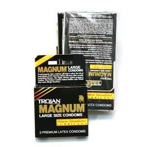  Trojan Magnum Condoms   Pack of 6 3ct 