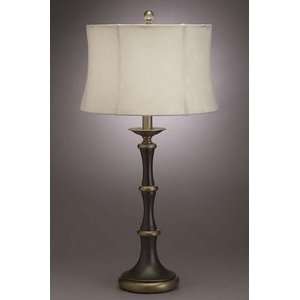  Table lamp in Oil Rubbed Bronze and White shade