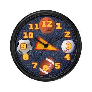  Sports Balls Sports Wall Clock by 