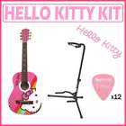 Sakar Hello Kitty 30 inch Acoustic Guitar Pink With Stand and Picks