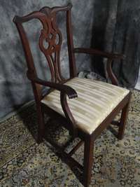   MAHOGANY HICKORY CHAIR CHIPPENDALE DINING ROOM CHAIRS 8 WOW  