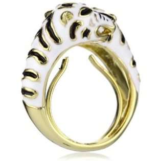 Beyond Rings Enchanted Snow Tiger Adjustable Ring 