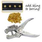   in. Eyelet Grommet Pliers Set   Easy to Use with Built In Hole Punch