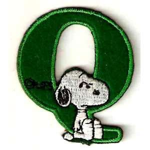  Snoopy ABCs Alphabet Letter Q Iron On / Sew On Patch 