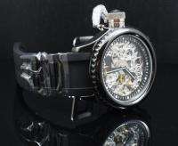 Invicta Mens 1848 Russian Diver Mechanical Skeleton Ceramic Watch 